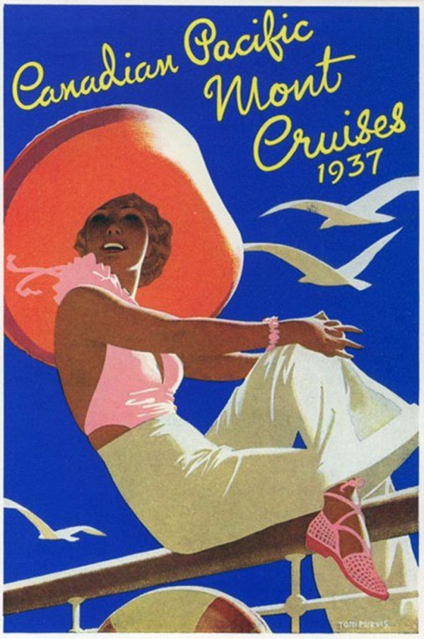 Canadian Pacific Mount Cruises 1937 by VINTAGE POSTER